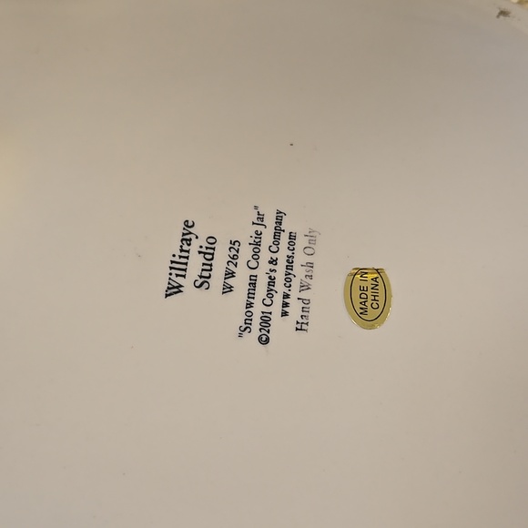 Williraye snowman cookie jar - Picture 7 of 8